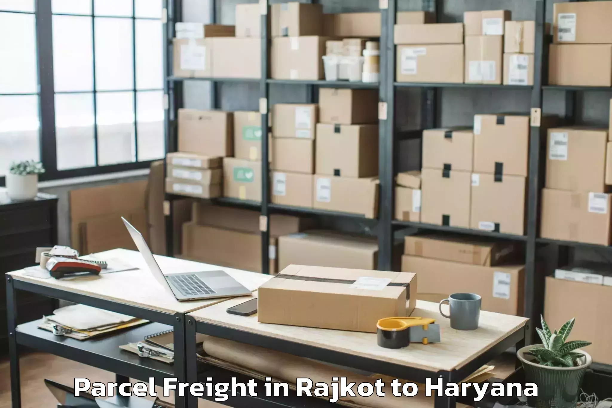 Top Rajkot to Mgf Megacity Mall Parcel Freight Available